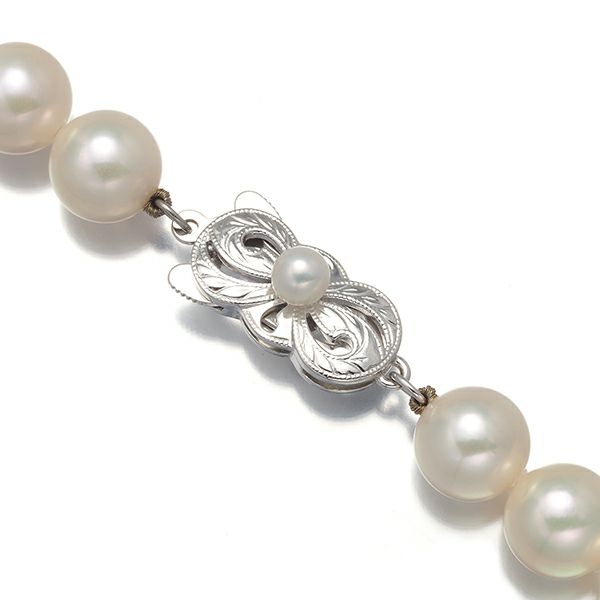 ミキモト ネックレス パール アコヤ真珠 8.0-8.5mm   K18WG 