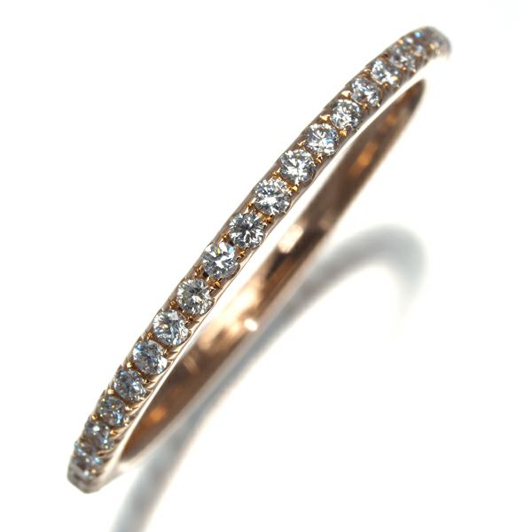 ダイヤ 0.31ct フルエタニティ  リング K18PG 