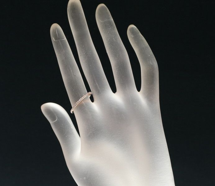 ダイヤ 0.31ct フルエタニティ  リング K18PG 