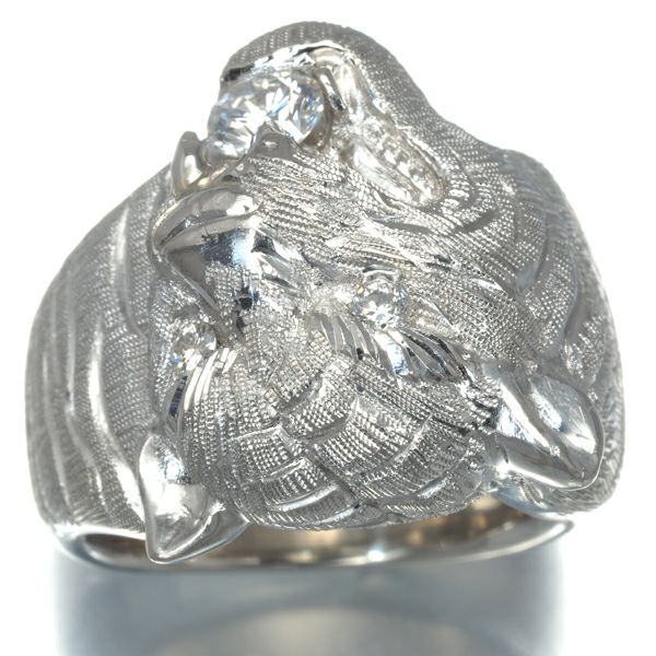 ダイヤ 0.48ct アニマル  トラ　タイガー リング 50ｇ　Pt900 
