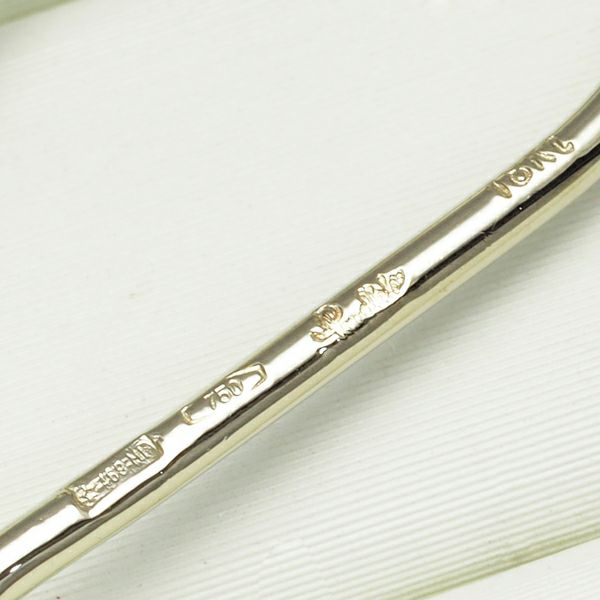 ポメラート ブローチ ボール コンビカラー K18YG/WG 
