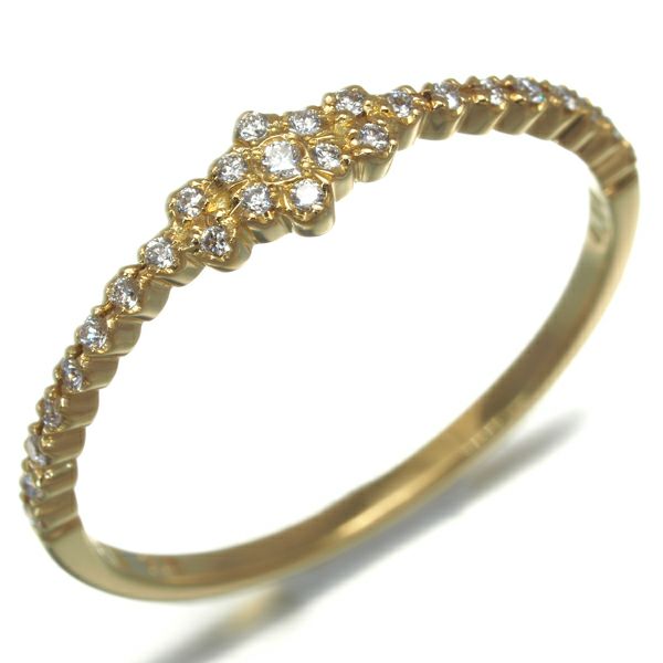 アーカー リング ダイヤ 0.10ct PEME 12号 K18YG 