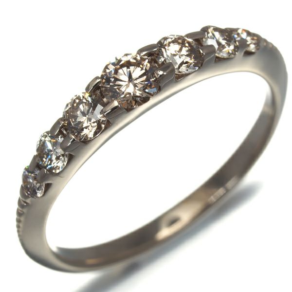 カシケイ リング ダイヤ 0.55ct ネイキッド 12号 K18BG 