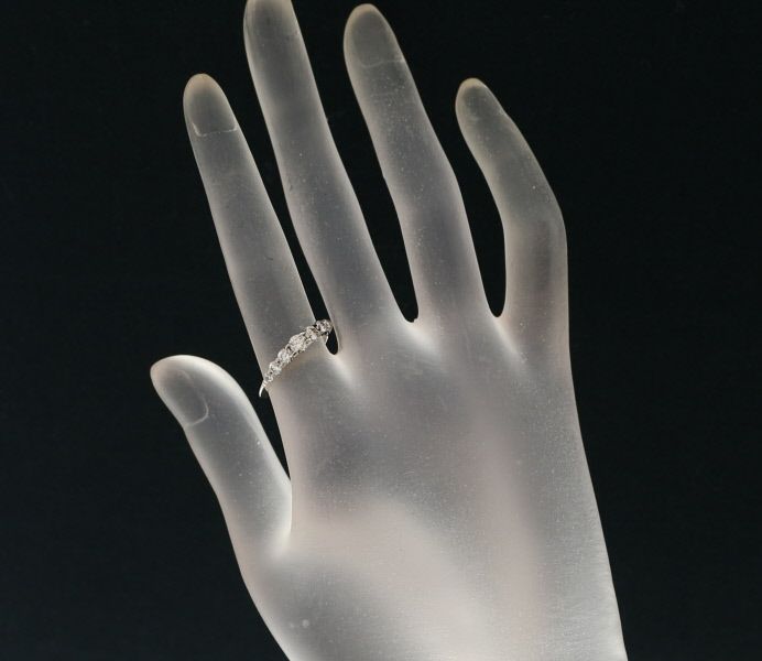 カシケイ リング ダイヤ 0.55ct ネイキッド 12号 K18BG 