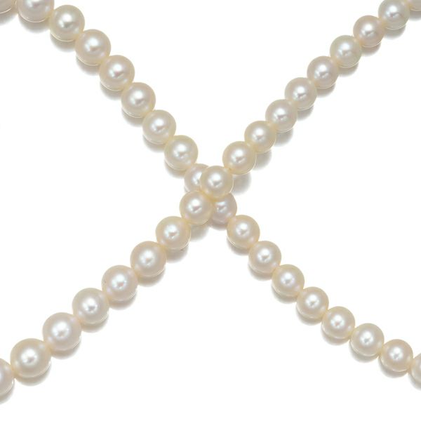 ミキモト ネックレス パール アコヤ真珠 3.5-7.5mm グラデーション シルバー 