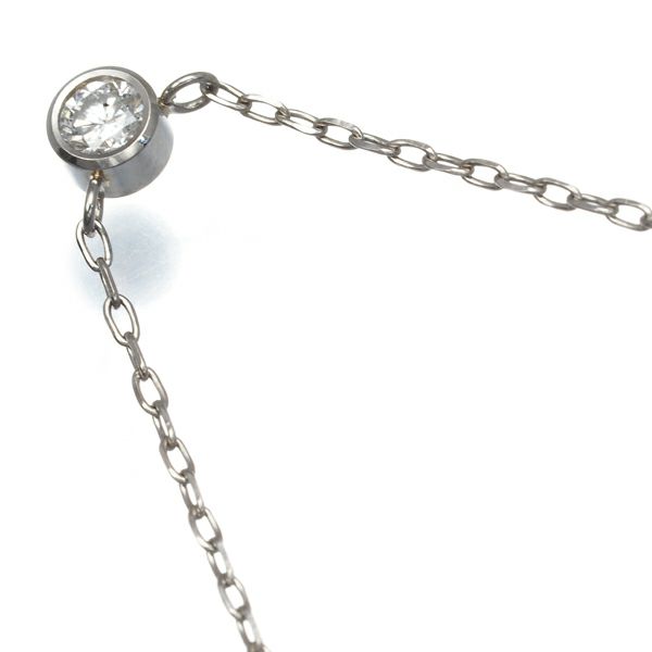 テイクアップ ネックレス ダイヤ 0.10ct  一粒 Pt900/Pt850 