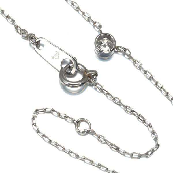 テイクアップ ネックレス ダイヤ 0.10ct  一粒 Pt900/Pt850 