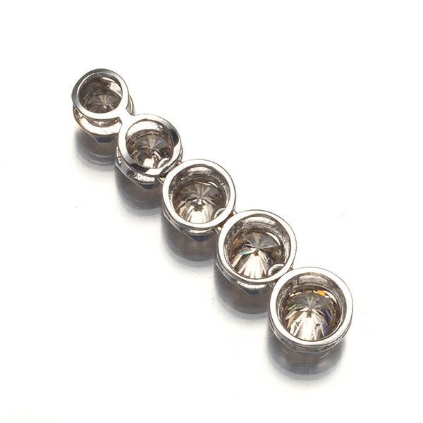 ブラウンダイヤ 1.00ct 5P  ペンダントトップ K18WG 