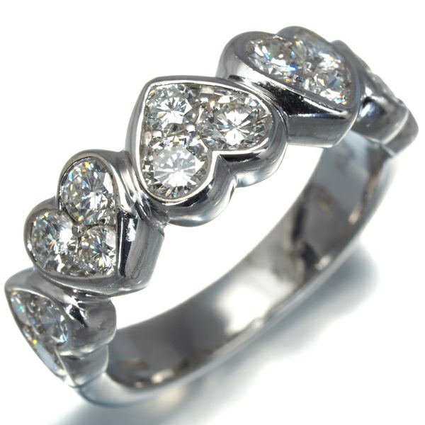ダミアーニ リング ダイヤ 1.1ct  ハート 10号 K18WG 