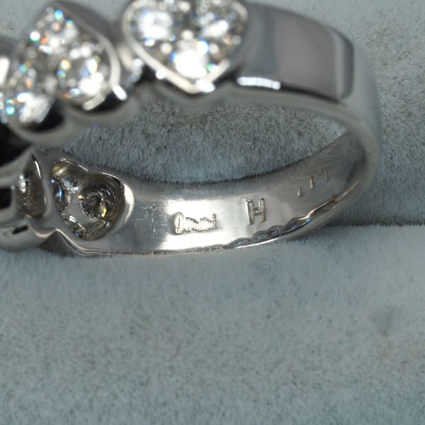 ダミアーニ リング ダイヤ 1.1ct  ハート 10号 K18WG 