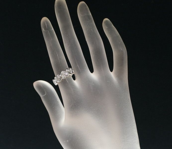 ダミアーニ リング ダイヤ 1.1ct  ハート 10号 K18WG 