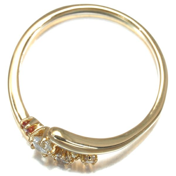 フェスタリア リング ダイヤ 0.152ct サファイア  Wish upon a star 19号 K18YG 