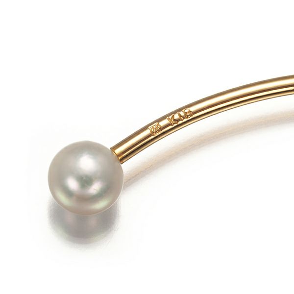 ミキモト ブレスレット ベビーパール アコヤ真珠 4.6mm  バングル K18YG 