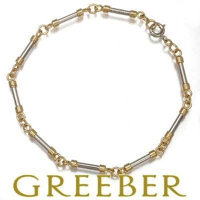 【ポイントアップ対象商品】レア品 ヴァンクリーフ&アーペル ブレスレット コンビカラー チェーン K18YG/WG 未修理証明書【中古】BLJ