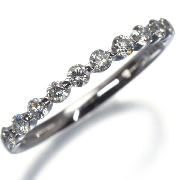 ヴァンドーム リング ダイヤ 0.33ct  10P スウィートテン 11号 Pt950 