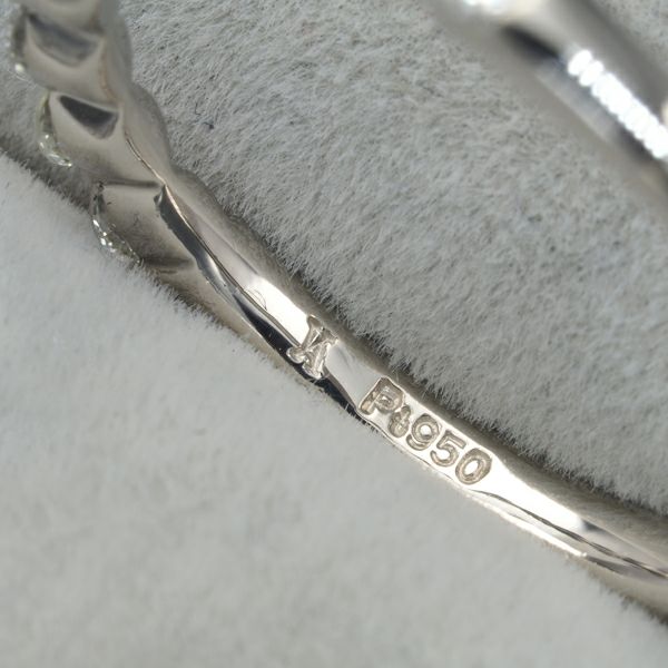 ヴァンドーム リング ダイヤ 0.33ct  10P スウィートテン 11号 Pt950 