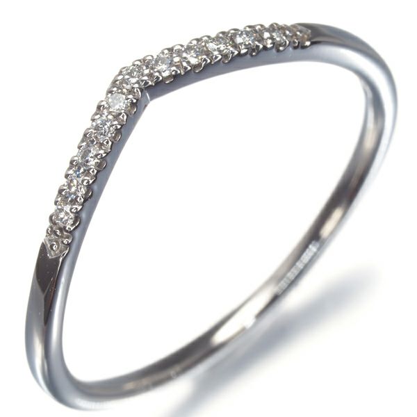 スタージュエリー リング ダイヤ 0.04ct  Vライン 11号 Pt950 