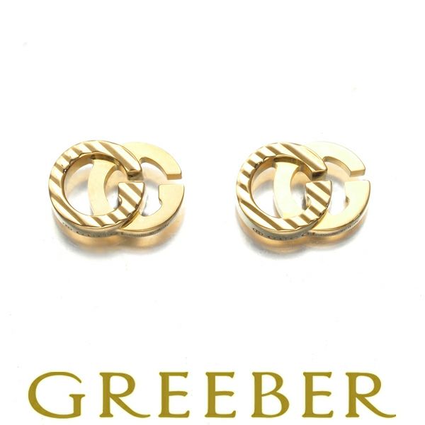 グッチ ピアス  GGランニング  K18YG 