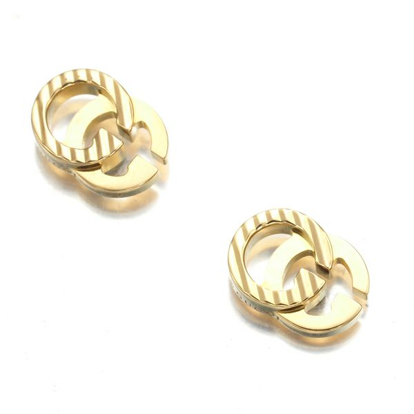 グッチ ピアス  GGランニング  K18YG 