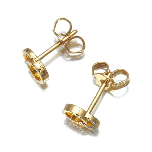 グッチ ピアス  GGランニング  K18YG 