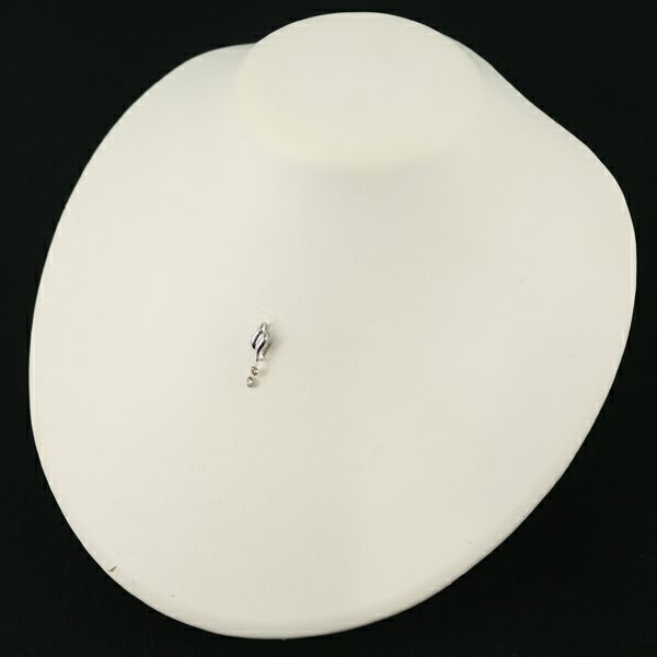 ブラウンダイヤ 0.17ct 2P  ペンダントトップ K18WG 