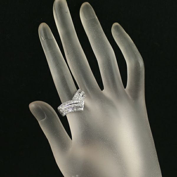 ダイヤ 1.04ct 2種カット  リング Pt900 