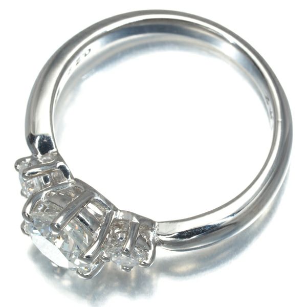 タサキ リング ダイヤ 1.02ct H I1 GD/0.22ct  13号 Pt900 鑑定書