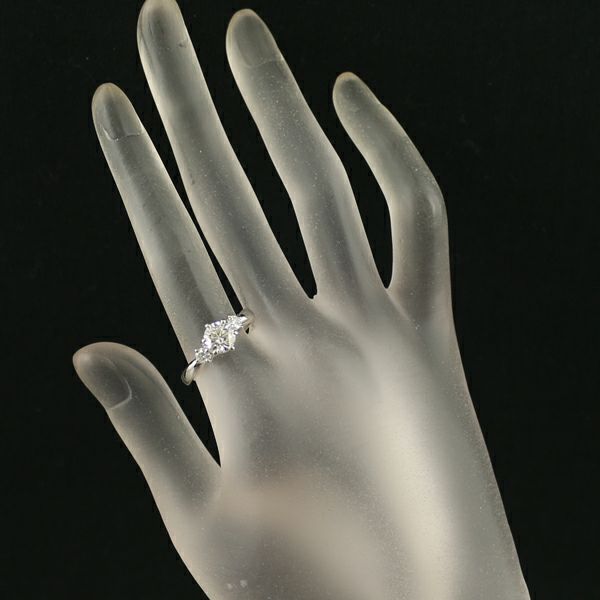 タサキ リング ダイヤ 1.02ct H I1 GD/0.22ct  13号 Pt900 鑑定書