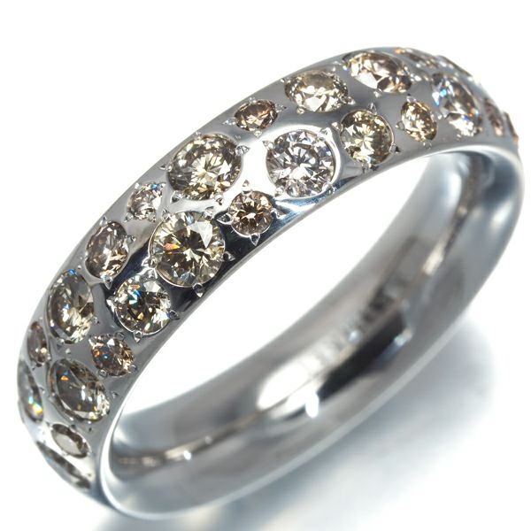 カシケイ リング ダイヤ 1.00ct カシケイバンド 13号 K18WG 