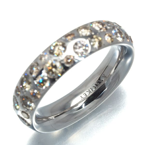 カシケイ リング ダイヤ 1.00ct カシケイバンド 13号 K18WG 