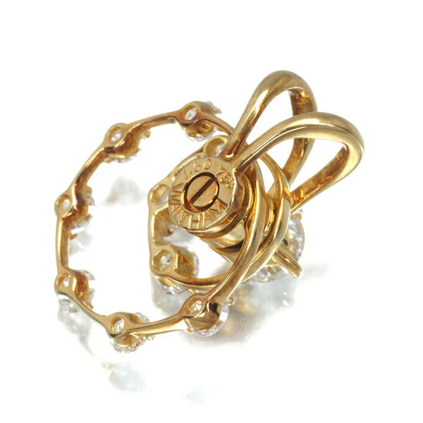 ウォルサム ペンダントトップ ダイヤ 1.50ct スウィング  K18YG 