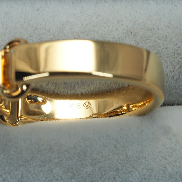 ローズヴィフ リング ダイヤ 0.29ct  12号 K18YG 