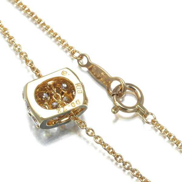 ミキモト ネックレス ダイヤ 0.72ct  パヴェ K18YG 