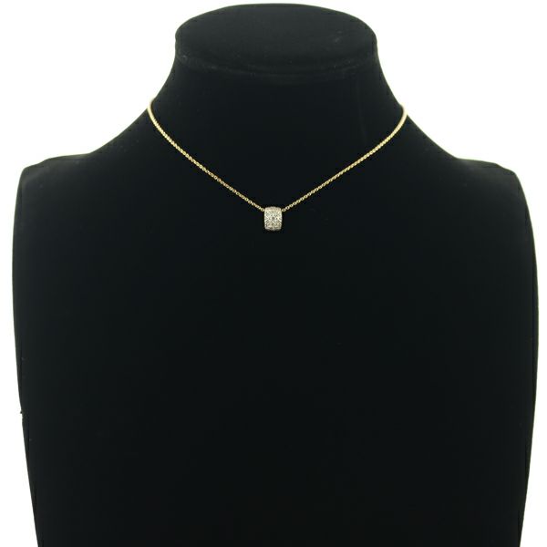 ミキモト ネックレス ダイヤ 0.72ct  パヴェ K18YG 