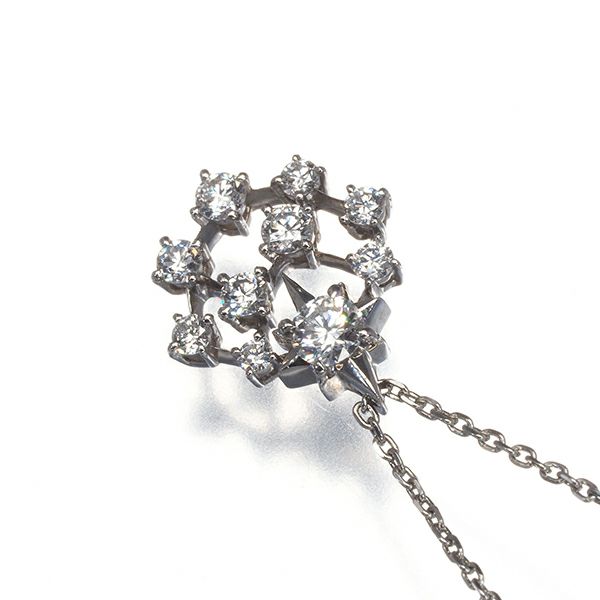 スタージュエリー ネックレス ダイヤ 0.25ct   Pt950 