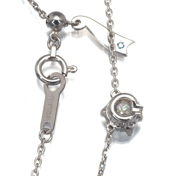 4℃ ネックレス ダイヤ 0.406ct  一粒 Pt850 