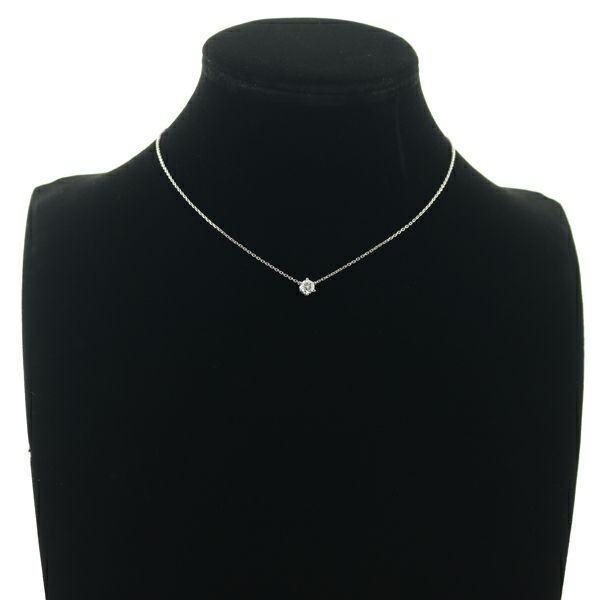4℃ ネックレス ダイヤ 0.406ct  一粒 Pt850 