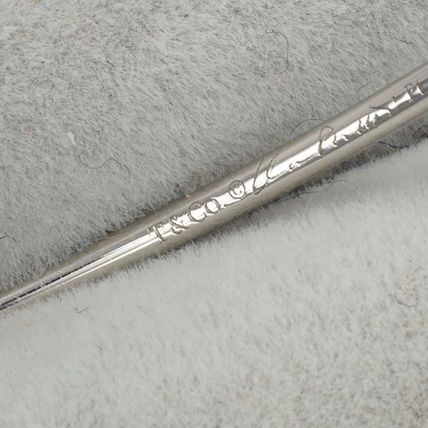 ティファニー ブレスレット ダイヤ フープ シングルロウ 2P バングル Pt950 