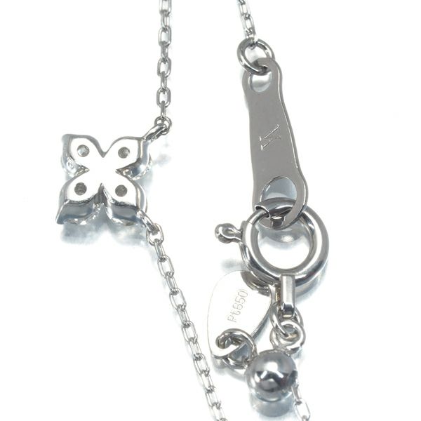 ヴァンドーム ネックレス ダイヤ 0.20ct カローラ   フラワー Pt950/Pt850  