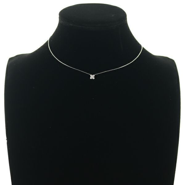ヴァンドーム ネックレス ダイヤ 0.20ct カローラ   フラワー Pt950/Pt850  