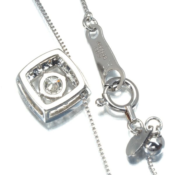 ヴァンドーム ネックレス ダイヤ 0.221ct/0.10ct   Pt900/Pt850 