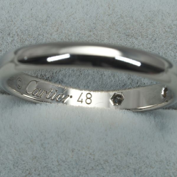 カルティエ リング ダイヤ 1895 クラシックウェディング 2.5mm 3P 48号 Pt950 