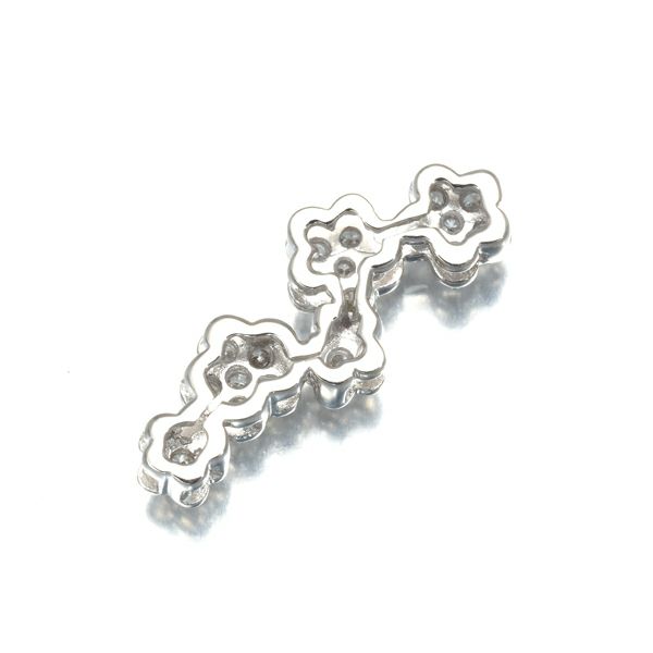 ダイヤ 0.35ct フラワー  ペンダントトップ Pt900 