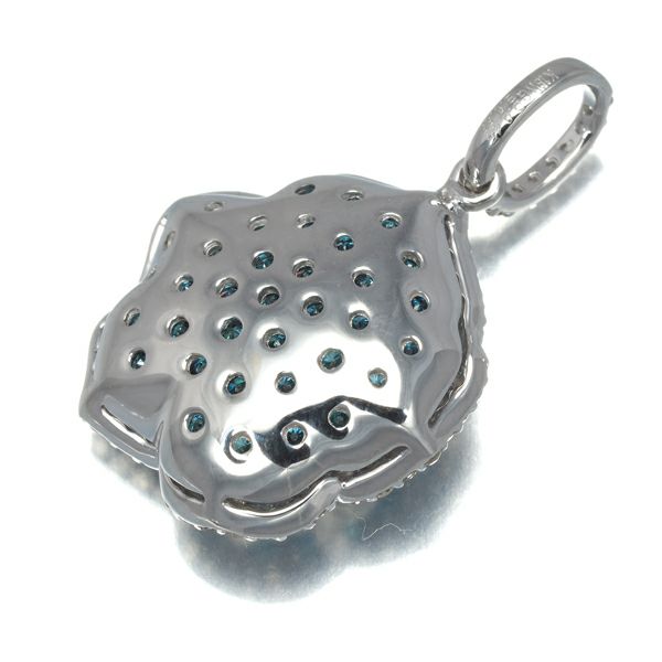 ダイヤ 0.45ct/0.55ct フラワー  ペンダントトップ K18WG 