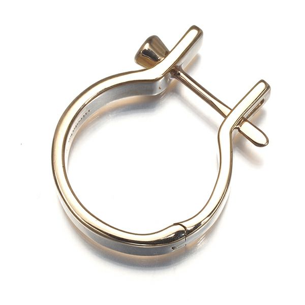 ヒロタカ ピアス ダイヤ 0.05ct インダストリア フープ 片耳 K10YG/K18YG 