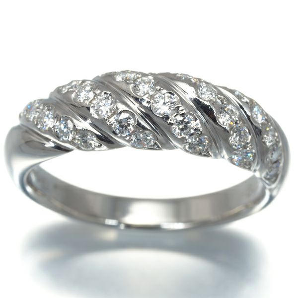 ロイヤルアッシャー リング ダイヤ 0.53ct  15号 Pt900