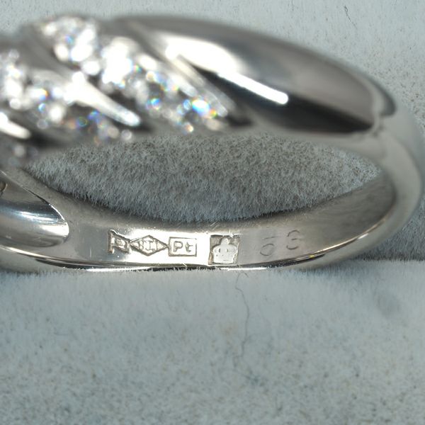 ロイヤルアッシャー リング ダイヤ 0.53ct  15号 Pt900