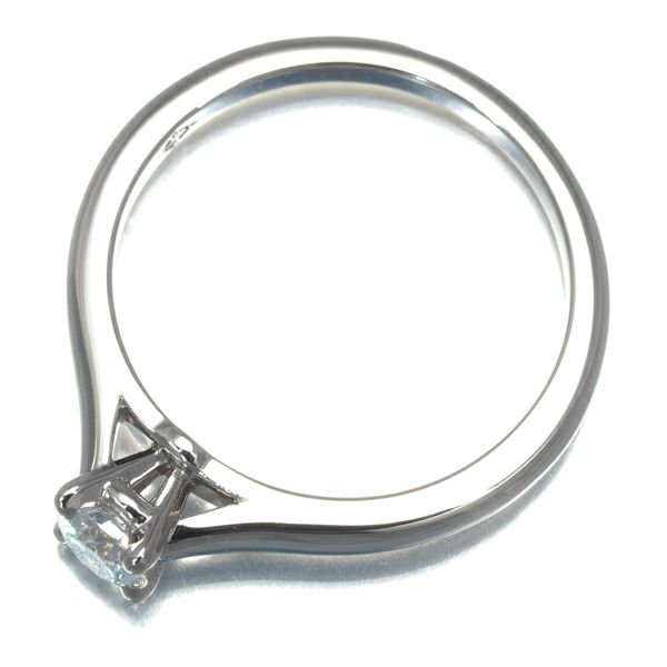 カルティエ リング ダイヤ 0.23ct D VS1 3EX ソリテール 49号 Pt950 鑑定書