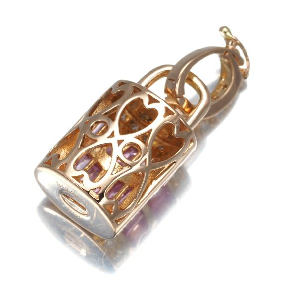 ピンクサファイア 1.00ct ダイヤ 0.15ct  ペンダントトップ K18YG 