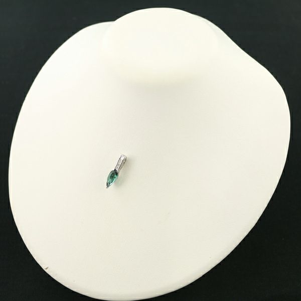 グリーントルマリン 1.40ct ダイヤ 0.17ct   ペンダントトップ Pt900 